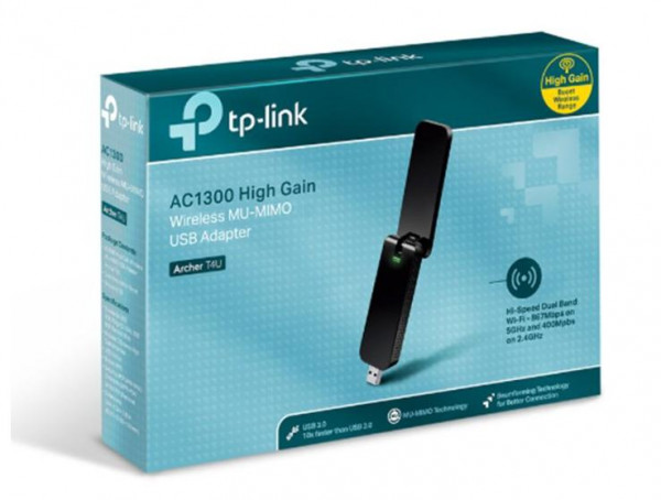 Card mạng không dây USB TP-Link Archer T4U AC1300 Dual Band Wireless