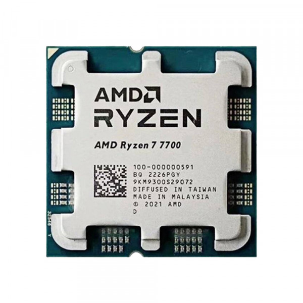 CPU AMD Ryzen 7 7700 (Tray Chính Hãng, 3,8 GHz Boost 5,3 GHz | 8 Cores / 16 Threads | 32 MB Cache| PCIe 5.0)