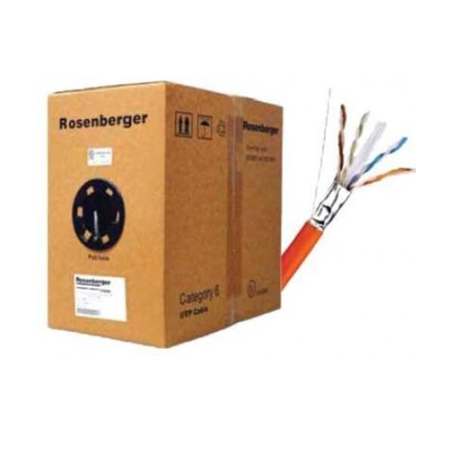 Cáp mạng Rosenberger, UTP Indoor, Cat.6, 4 đôi, CM PVC LAN CABLE, 23 AWG, Solid, màu vàng, 305m CP11-141-12-YW