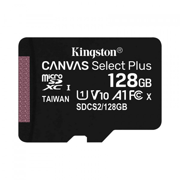 Thẻ Nhớ Kingston 128GB MicroSD Select Pls 100R Class 10 SDCS2/128GBSP (Không adapter)