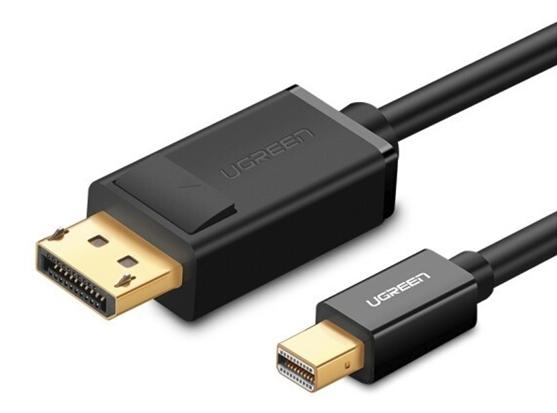 Cáp Mini DisplayPort to Displayport dài 1,5M Ugreen 10477 hỗ trợ độ phân giải 4k*2k (Màu Đen)