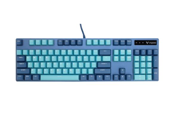 Bàn phím Gaming Rapoo V500 PRO (Cyan Blue) - Blue Switch