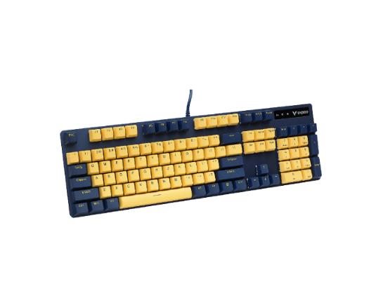Bàn phím Gaming Rapoo V500Pro (Yellow Blue) - Brown Switch