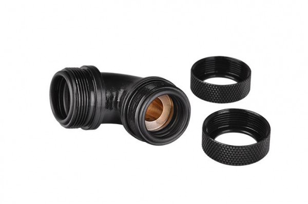 Ống nối Pacific G1/4 PETG Tube 90-Degree Dual Compression 16mm OD-Black CL-W099-CA00BL- A Thermaltake