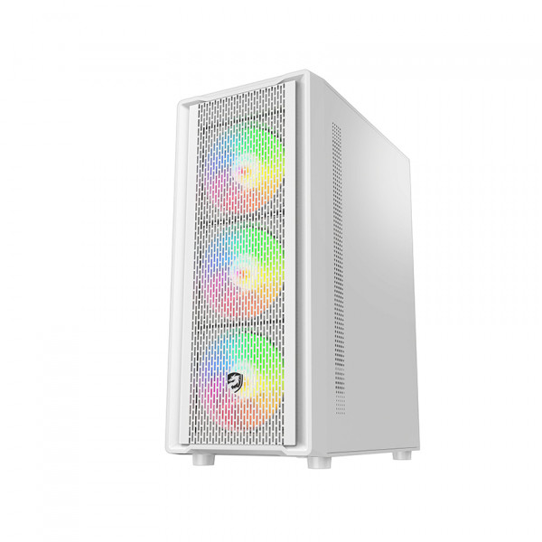 Vỏ case VITRA CERES V305-M 3FRGB WHITE (Mid Tower/Trắng/ Kèm sẵn 3 Fan RGB)