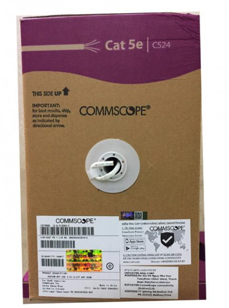 Cáp mạng COMMSCOPE/AMP CAT5E (305M/cuộn, 6-219590)