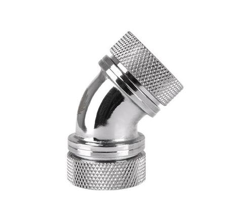 Ống nối Pacific G1/4 PETG Tube 45-Degree Dual Compression 16mm OD-Chrome CL-W098-CA00SL-A Thermaltake