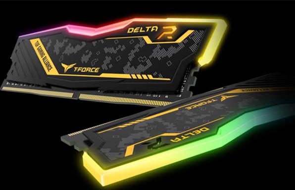 Ram TEAMGROUP T-FORCE DELTA TUF Gaming Alliance RGB 16GB (2*8GB) DDR4 3200MHz LED