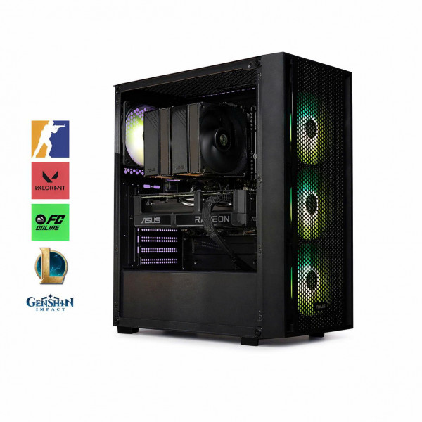 Bộ PC NCPC - [ASUS X AMD] Ryzen 7 7700, RAM 16GB, VGA RX 9060 XT 16GB [TẶNG MÀN HÌNH]