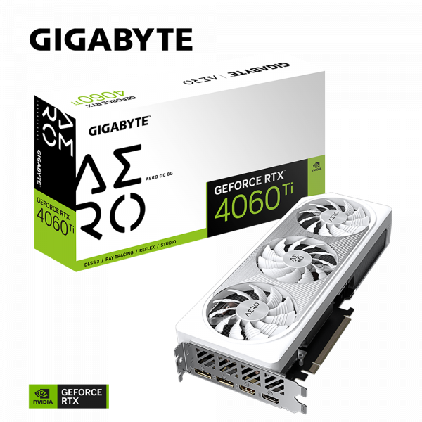 Card màn hình Gigabyte GeForce RTX 4060 Ti AERO OC 8G