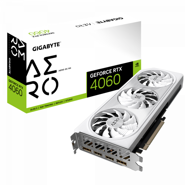 Card màn hình Gigabyte GeForce RTX™ 4060 AERO OC 8G