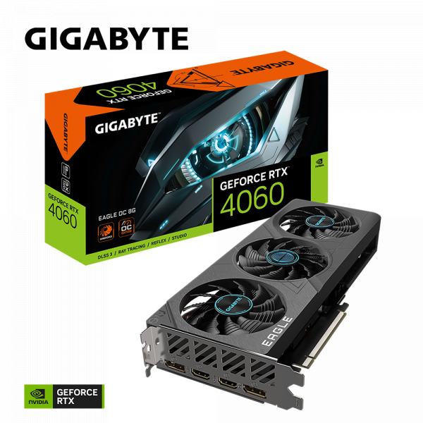 Card màn hình Gigabyte GeForce RTX™ 4060 EAGLE OC 8G