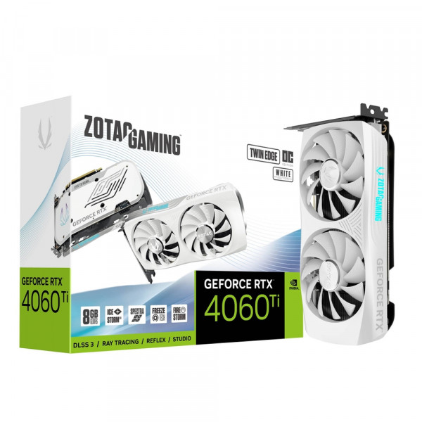 Card Màn Hình ZOTAC GAMING GeForce RTX 4060 Ti 8GB Twin Edge OC White Edition