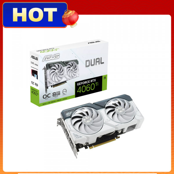 Card màn hình ASUS Dual RTX 4060 Ti White OC 8GB GDDR6