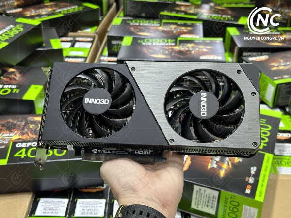 Card màn hình INNO3D GEFORCE RTX 4060 Ti 16GB TWIN X2 BLACK 