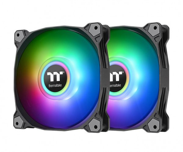 Quạt tản nhiệt Thermaltake Pure Duo 12 ARGB Sync (Gói 2 quạt) - Màu Đen 
