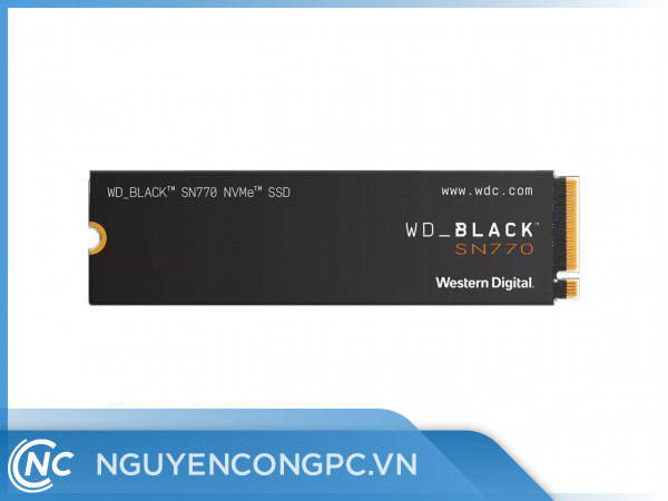 SSD WD_BLACK SN770 NVMe PCIe Gen4 X4 NVMe M.2 500GB WDS500G3X0E