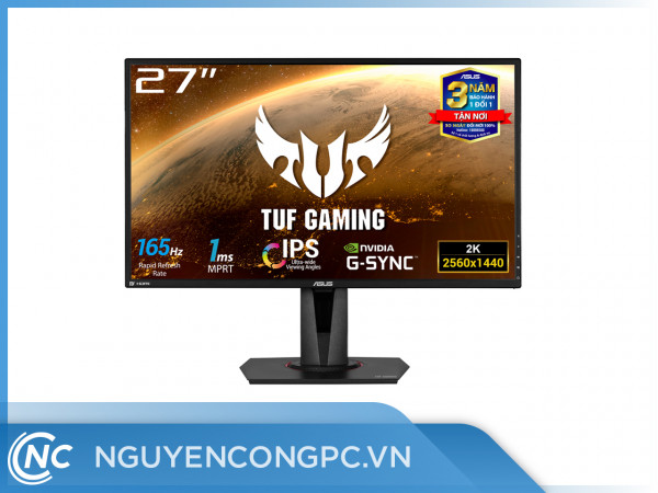 Màn Hình Game ASUS TUF Gaming VG27AQ 27 Inch IPS 2K HDR10 165Hz 1ms MPRT G-SYNC Compatible 2 Loa FreeSync