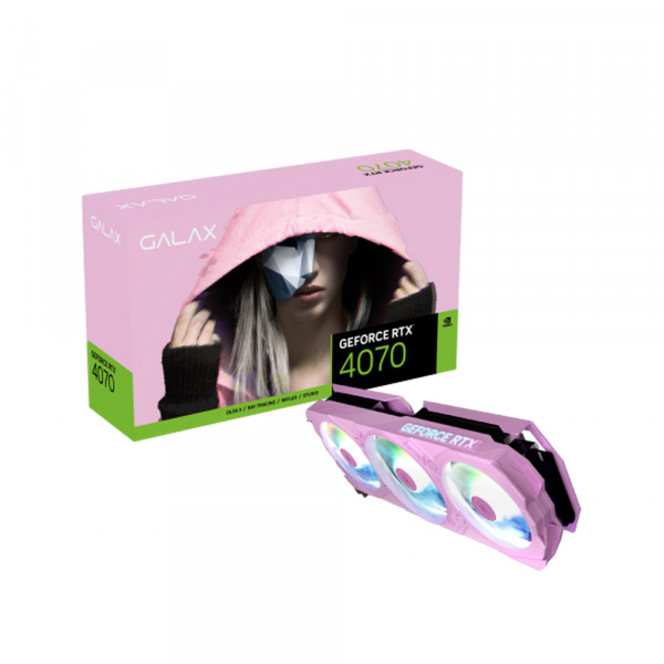 Card Màn Hình GALAX GeForce RTX™ 4070 EX Gamer Pink 1-Click OC