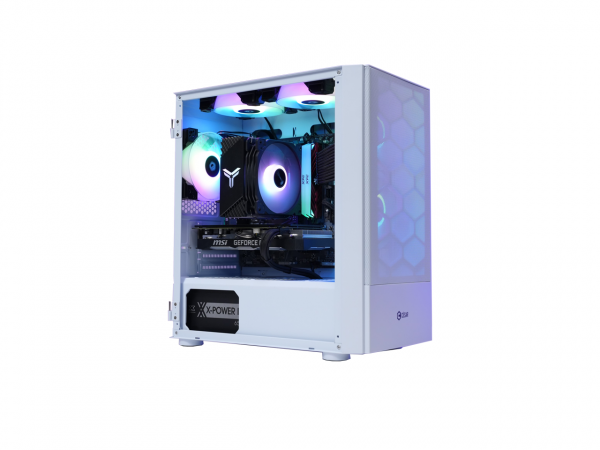 Vỏ Case César Light White (Sẵn 3 Fan RGB)