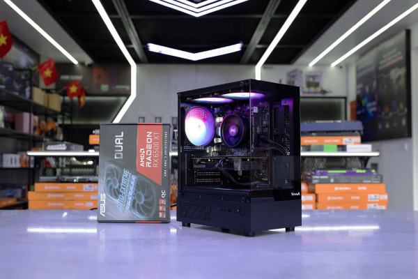 [TẶNG MÀN HÌNH] Bộ PC Gaming AMD Ryzen 5 5500, RAM 16GB, VGA RX 6500 XT 4GB