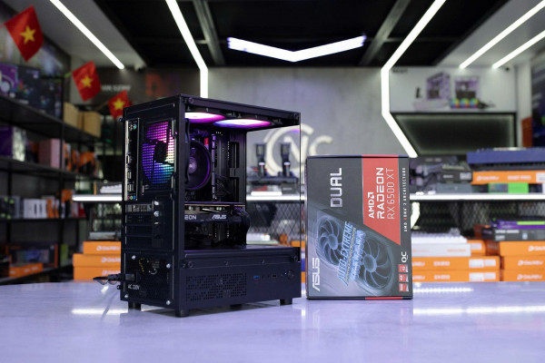 [TẶNG MÀN HÌNH] Bộ PC Gaming AMD Ryzen 5 5500, RAM 16GB, VGA RX 6500 XT 4GB