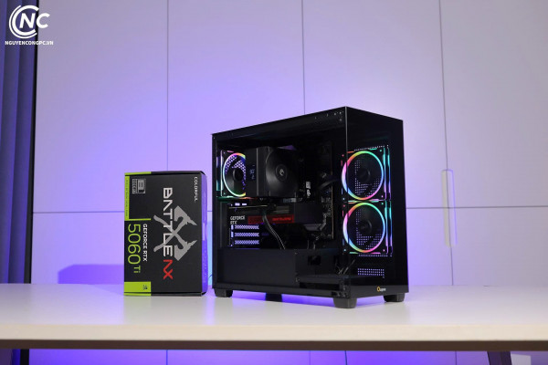 Bộ PC NCPC X NVIDIA | VGA RTX 5060 Ti 8GB, Core i5-14400F, Ram 16G  - POWERED BY COLORFUL [ TẶNG MÀN HÌNH AOC]