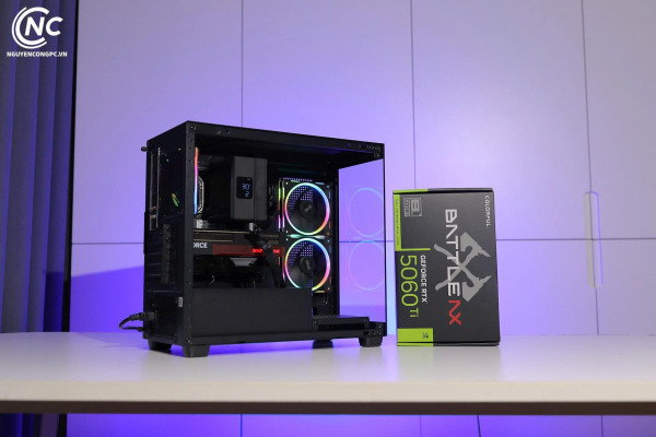 Bộ PC NCPC X NVIDIA | VGA RTX 5060 Ti 8GB, Core i5-14400F, Ram 16G  - POWERED BY COLORFUL [ TẶNG MÀN HÌNH AOC]