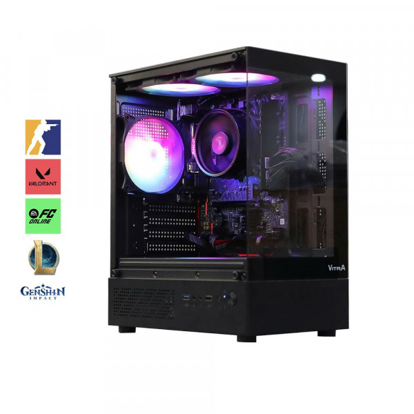 Bộ PC Gaming Ryzen 5 5500GT, RX Vega 7, RAM 16GB, SSD 256GB