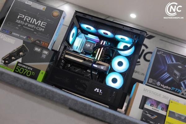 Bộ PC Gaming AMD Ryzen 7 9800X3D, RAM 32GB, RTX 5070 Ti 16GB