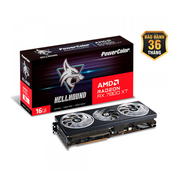 Card Màn Hình PowerColor Hellhound AMD Radeon RX 7800 XT 16GB GDDR6