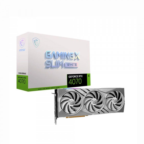 Card Màn Hình MSI GeForce RTX 4070 GAMING X SLIM WHITE 12G