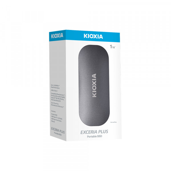 Ổ Cứng Di Động SSD Kioxia Plus Portable 1TB R1050, W1000 (LXD10S001TG8)