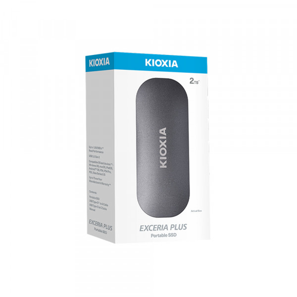 Ổ Cứng Di Động SSD Kioxia Plus Portable 2TB R1050, W1000 (LXD10S002TG8)