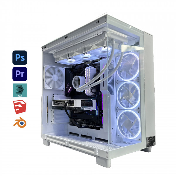 PC Render VIP 01 (I9 14900K/ 64GB RAM/ 1TB SSD/ RTX 3060/ 1000W)