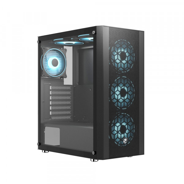 VỎ CASE VITRA SAPHIRA NX16 BLACK E-ATX 3FRGB (KÈM 3 FAN RGB)