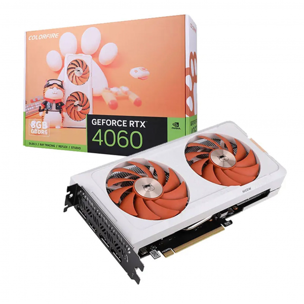 Card Màn Hình COLORFIRE GeForce RTX 4060 MEOW-ORG 8GB-V