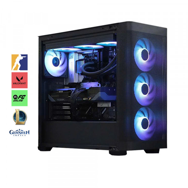 Bộ PC Gaming AMD Ryzen 7 9800X3D, RAM 32GB, RX 9070 XT 16GB