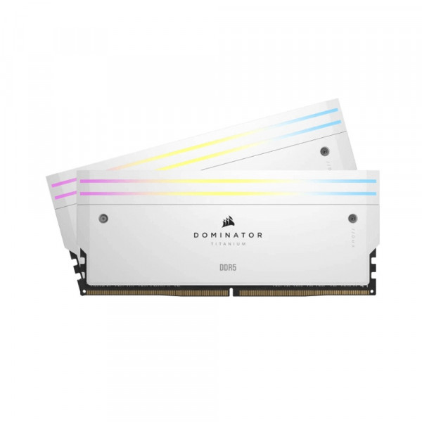 RAM Corsair DOMINATOR TITANIUM RGB 96GB (2x48GB) DDR5 6400MHz White (CMP96GX5M2B6400C32W)