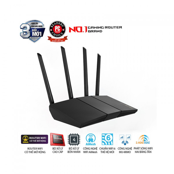 BỘ PHÁT WIFI 6 ASUS RT-AX57 WIRELESS AX3000