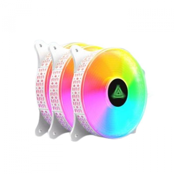 Kit 3 Fan VSP LED RGB Hub V400C (White)