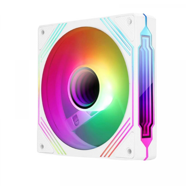 FAN GƯƠNG VÔ CỰC VITRA TRIO MIRROR INFINITY RGB 12CM WHITE 4PINS