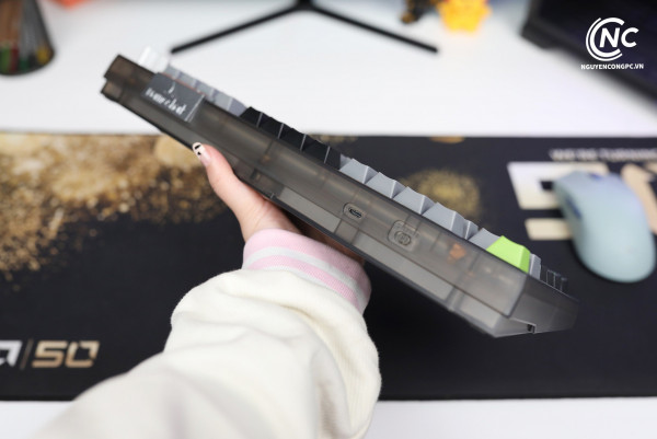 Bàn phím cơ Wireless Darmoshark TOP 75 RGB Black-Green