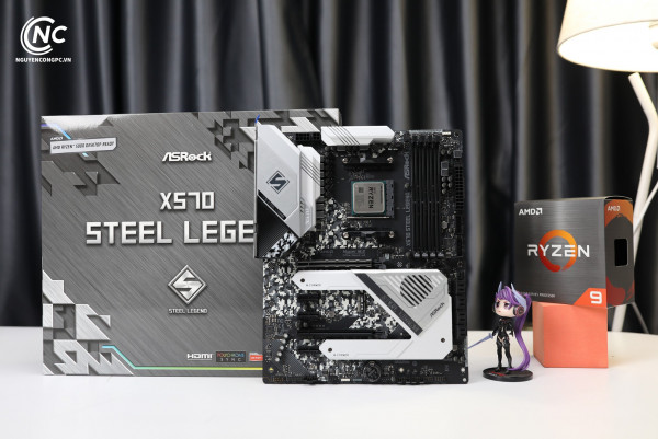 Mainboard ASROCK X570 STEEL LEGEND (AMD X570, SOCKET AM4, ATX, 4 KHE RAM DDR4)