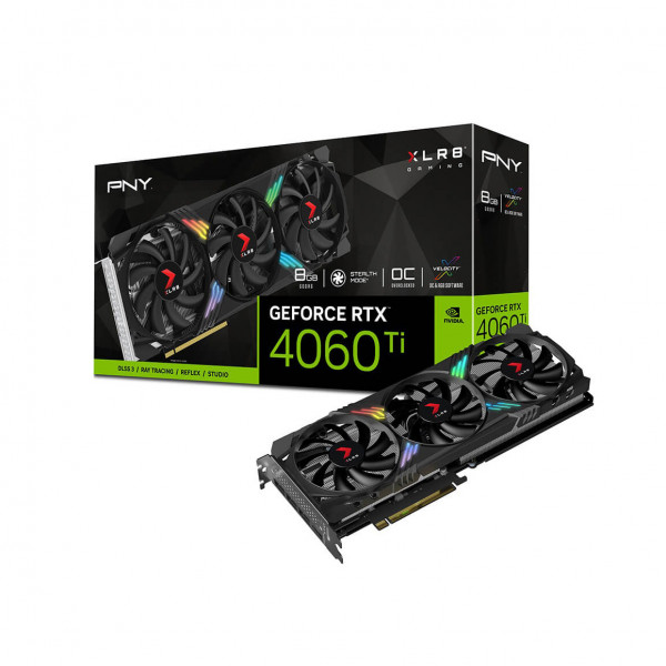 Card Màn Hình PNY GeForce RTX 4060 Ti 8GB OC XLR8 Gaming VERTO EPIC-X RGB Triple Fan