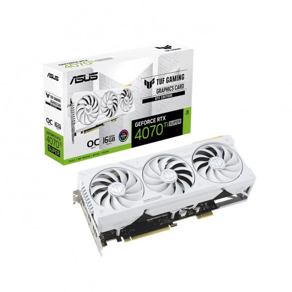 Card Màn Hình ASUS TUF Gaming GeForce RTX 4070 Ti SUPER BTF White OC Edition 16GB GDDR6X
