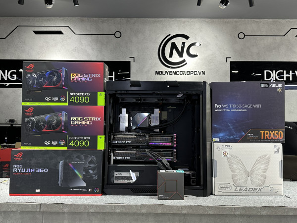 Bộ PC AI : AMD Ryzen Threadripper 7960X / 2 X VGA RTX 5090 32G 												