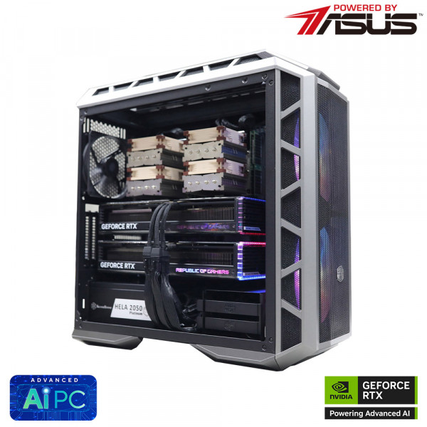 Bộ PC AI : Dual Xeon Gold 6148 / Ram 256G / Dual VGA RTX 3090 Ti 24G