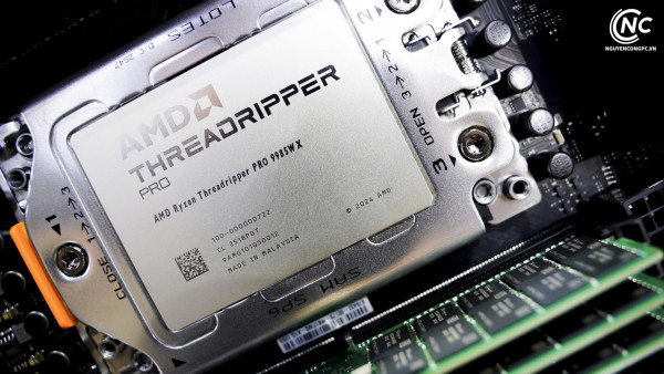 Bộ PC AI AMD Ryzen Threadripper PRO 9985WX, 512GB RAM DDR5, VGA RTX 5070 12GB