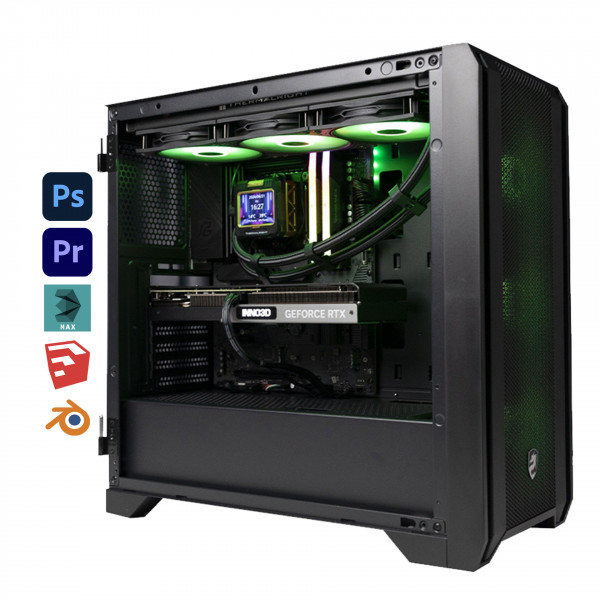 Bộ PC đồ họa Intel Core I9 12900K / RTX 3090 Ti 24G / RAM 32G DDR5